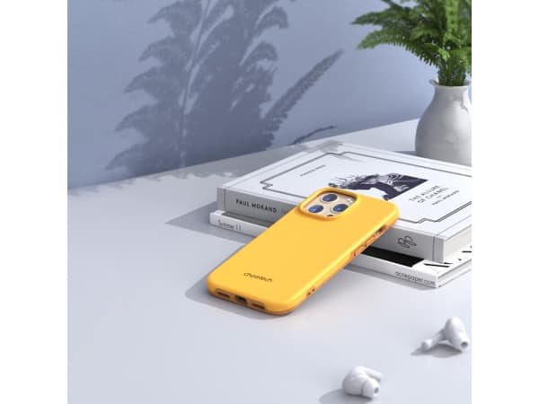 Choetech Choetech MFM Anti-drop case etui Made For MagSafe do iPhone 13 Pro pomarańczowy (PC0113-MFM-YE)
