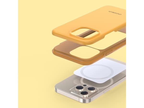Choetech Choetech MFM Anti-drop case etui Made For MagSafe do iPhone 13 Pro pomarańczowy (PC0113-MFM-YE)