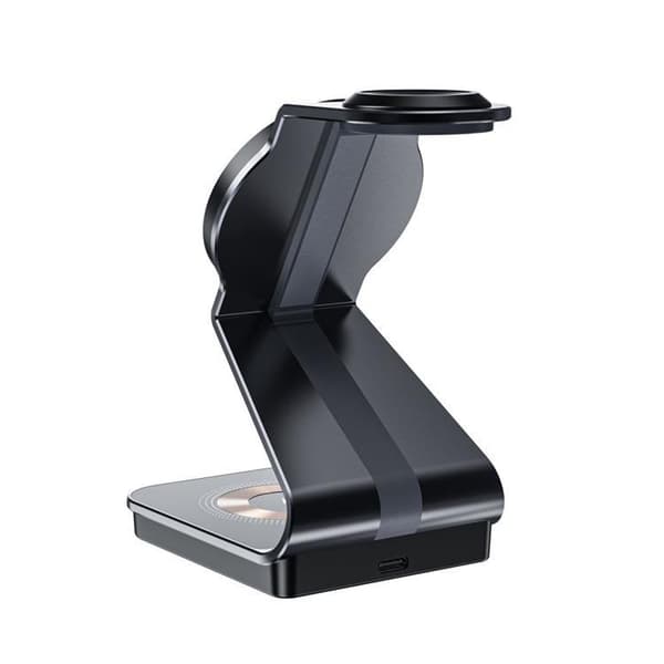 Tech-Protect 3-in-1 Trådlös laddare iPhone, Apple Watch, AirPods - Svart
