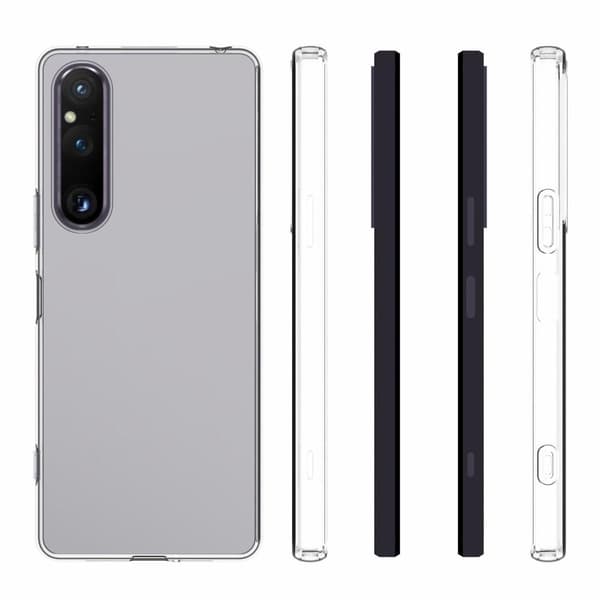 Till Sony Xperia 1 V Slimmat TPU skal Transparant