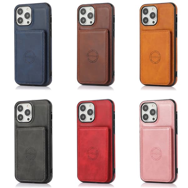 iPhone 14 Pro Max - Elegant Floveme Skal med Korthållare