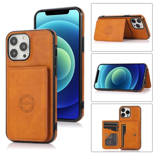 iPhone 14 Pro Max - Elegant Floveme Skal med Korthållare