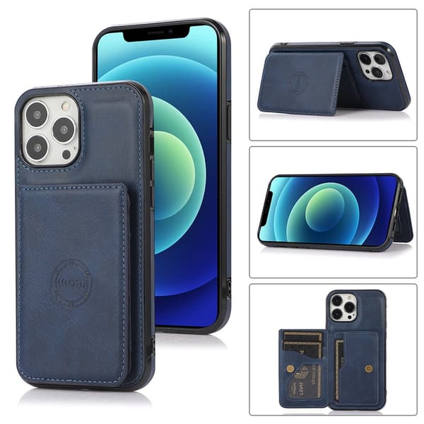 iPhone 14 Pro Max - Elegant Floveme Skal med Korthållare