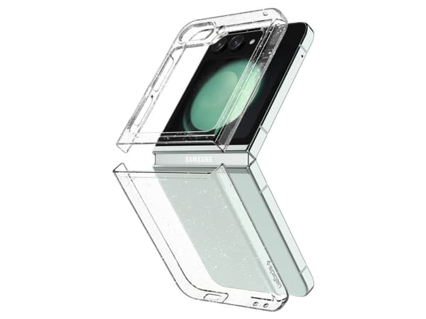 Spigen AirSkin Glitter, Omslag, Samsung, Galaxy Z Flip 5, 17 cm (6.7"), Transparent