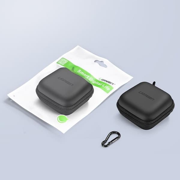 Ugreen Hörlurar Skal (8cmx8cm) - Svart