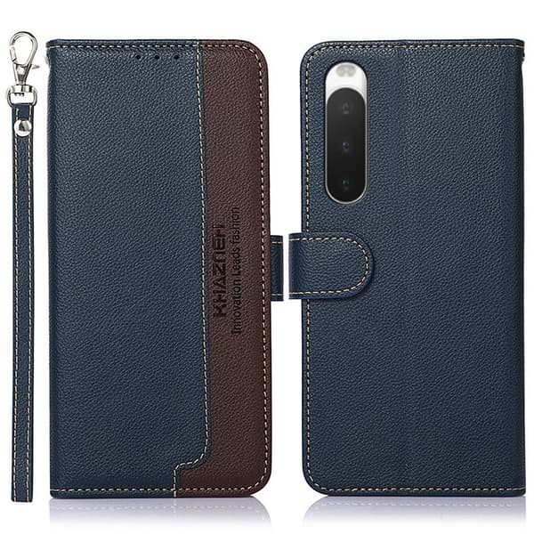 KHAZNEH Telefoncover til Sony Xperia 10 V - Blå/Brun