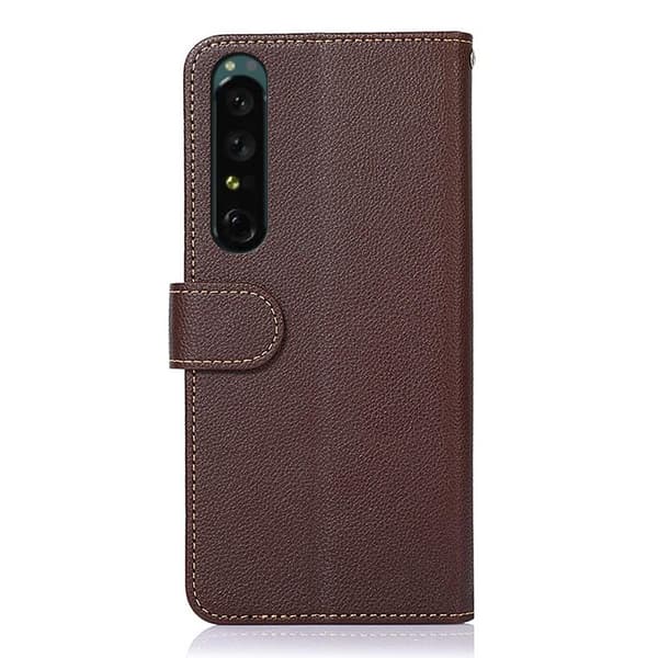 KHAZNEH Sony Xperia 1 V Plånboksfodral Brun/Blå