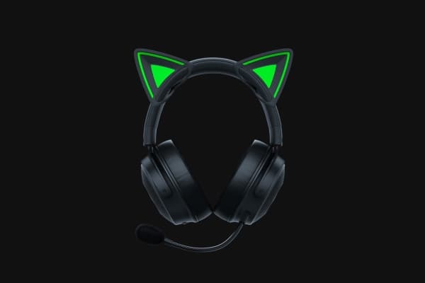 Razer Kitty Ears V2, Muuntelusetti, Silikoni, 26 g, Musta, Vihreä