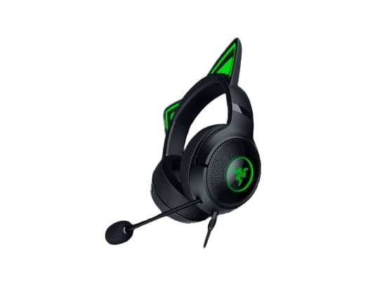 Razer Kraken Kitty V2, Langallinen, Pelaaminen, 20 - 20000 Hz, 353 g, Kuulokkeet, Musta