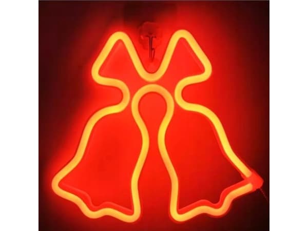 CPA TelForceone Neon LED JULEKLOKKER rød FLNE17 Forever Light