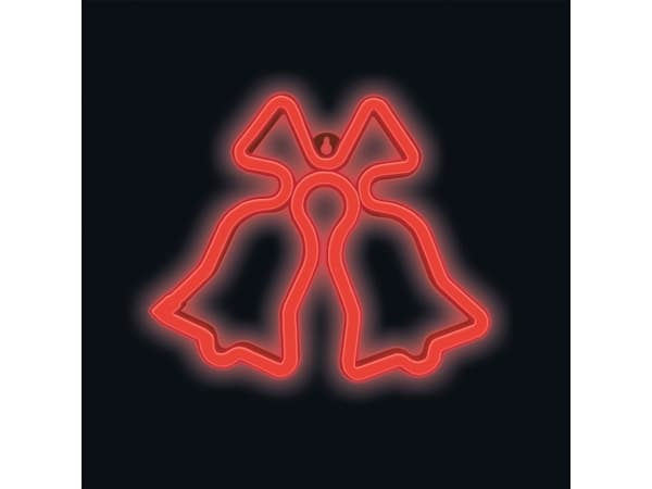 CPA TelForceone Neon LED JULEKLOKKER rød FLNE17 Forever Light