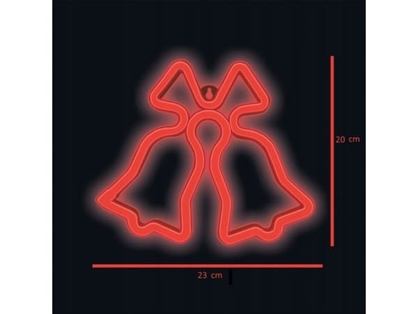 CPA TelForceone Neon LED JULEKLOKKER rød FLNE17 Forever Light