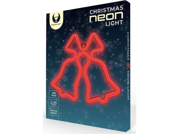 CPA TelForceone Neon LED JULEKLOKKER rød FLNE17 Forever Light