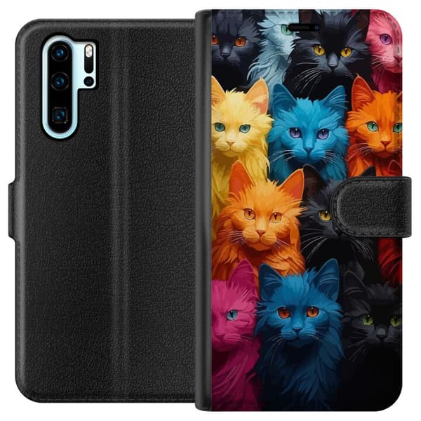 Huawei P30 Pro Lommeboketui Katter