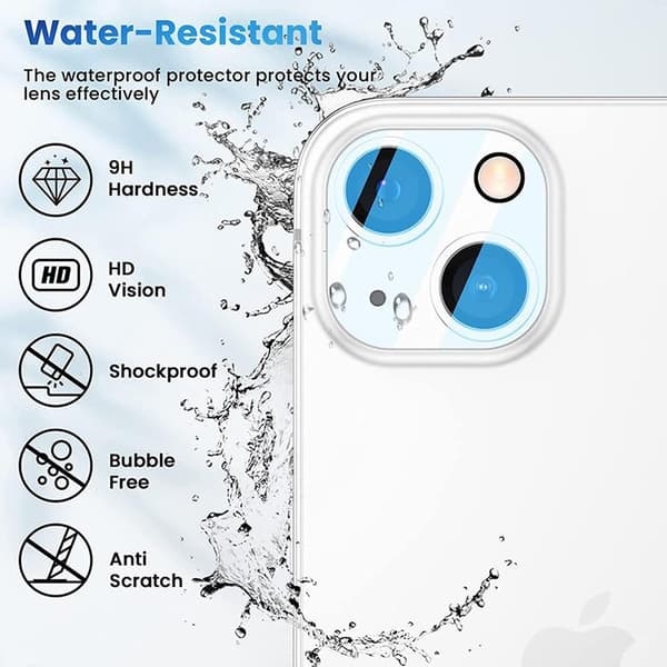 iPhone 13 / 13 mini Kamera Linsskydd Härdat Glas 0,2mm