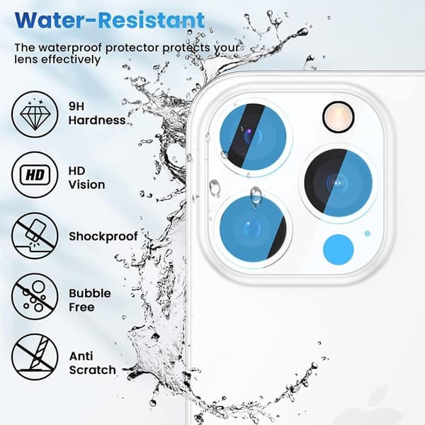 2-Pack iPhone 13 Pro / 13 Pro Max Kamera Linsskydd Härdat Glas