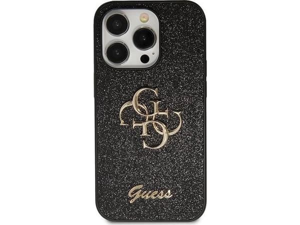 Guess GUHCN61HG4SGK iPhone 11 / Xr 6.1" black hardcase Glitter Script Big 4G