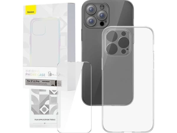 Baseus Corning protective transparent case and tempered glass set for iPhone 12 Pro