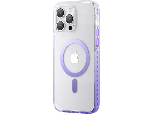 Kingxbar Kingxbar PQY Ice Crystal Series magnetisk deksel til iPhone 14 Plus MagSafe lilla