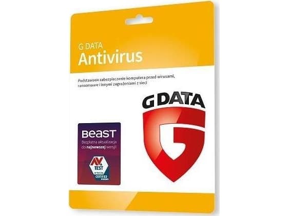 GDATA Antivirus 2PC-programvare 3 års nøkkelkort