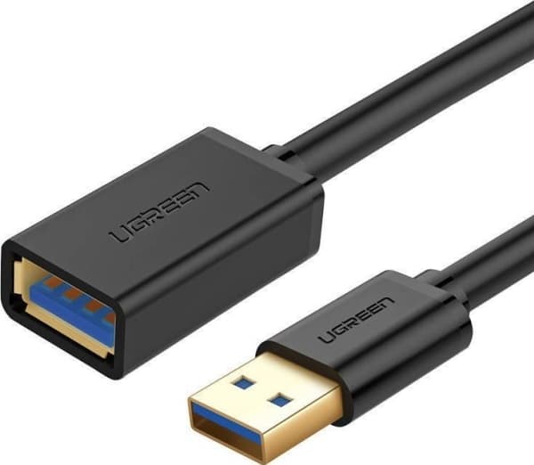 USB-kabel Ugreen USB-A - USB-A 1 m Svart (10368B)