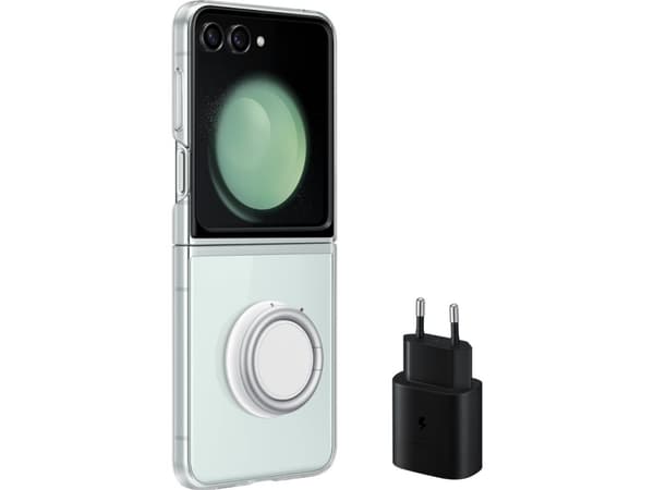 Samsung EF-XF73KKTEGWW, Utbytbara fodral, Samsung, Galaxy Z Flip5, 17 cm (6.7"), Transparent