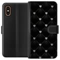 Miniatyrbillede 1 af 3: Apple iPhone XS Max Tegnebogsetui Hjerte Diamant