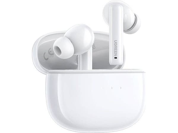 Ugreen 90206, True Wireless Stereo (TWS), Samtaler/musikk, 20 - 20000 Hz, Hodesett, Hvit