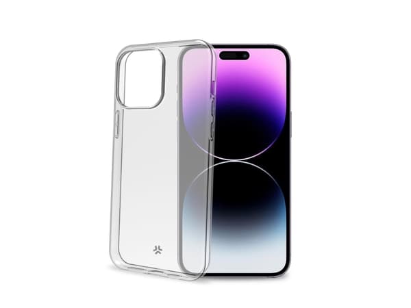 Celly Gelskin - Baksidedeksel for mobiltelefon - termoplast-polyuretan (TPU) - gjennomsiktig - for Apple iPhone 15 Pro Max