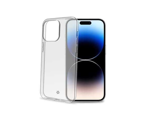 Celly Gelskin - Baksidedeksel for mobiltelefon - termoplast-polyuretan (TPU) - gjennomsiktig - for Apple iPhone 15 Pro