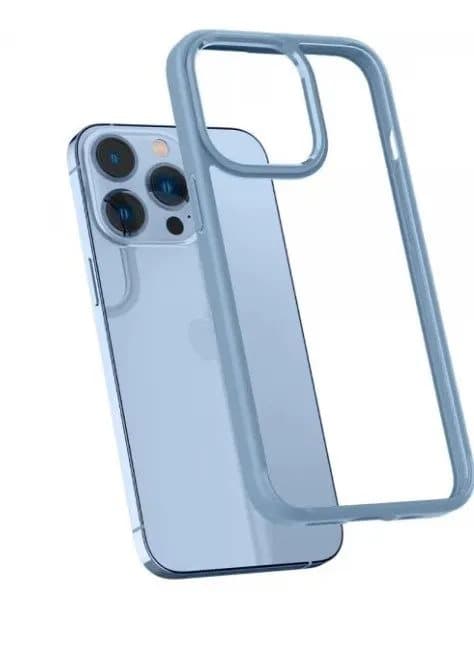 Spigen ACS04132, Omslag, Apple, iPhone 13 Pro, 15,5 cm (6.1"), Blå, Transparent