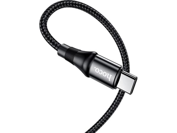 Hoco USB-C - USB-C 1 m USB-kabel Svart (6931474734259)