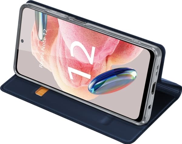 Dux Ducis Dux Ducis Skin Pro Fodral För Xiaomi Redmi Note 12 Omslag Flip Card Plånbok Stativ Blå