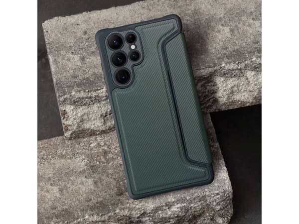 OEM RAZOR Bokhylster for SAMSUNG A33 5G mørkegrønn