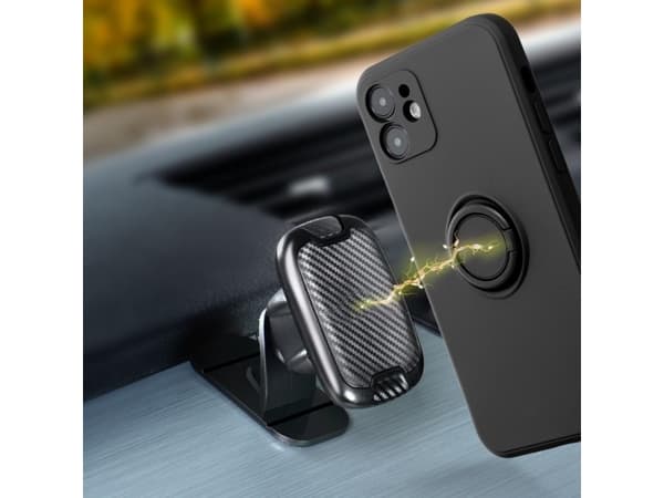 ForCell Futerał Forcell SILICONE RING do SAMSUNG Galaxy A52 5G / A52 LTE ( 4G ) czarny