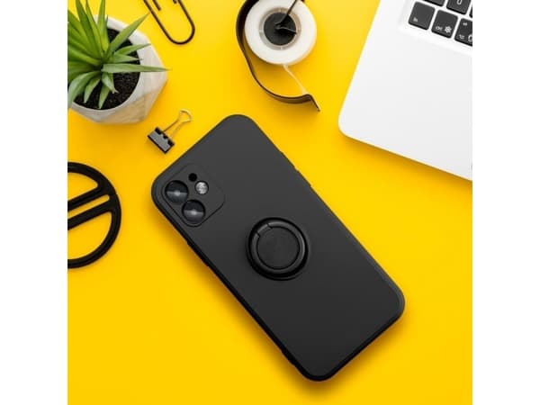 ForCell Futerał Forcell SILICONE RING do SAMSUNG Galaxy A52 5G / A52 LTE ( 4G ) czarny