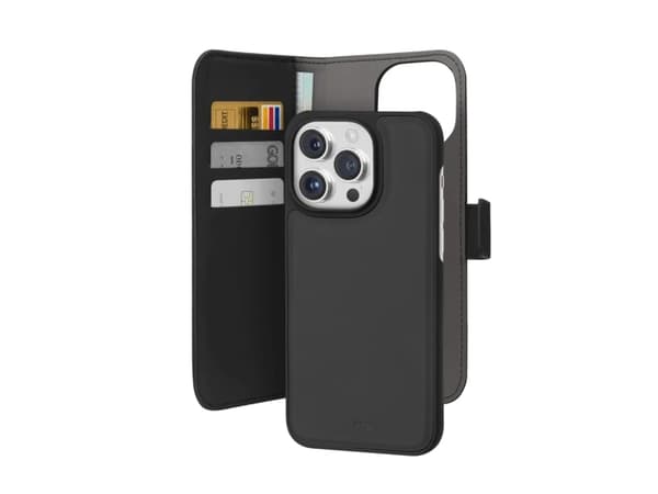 PURO PUIPC15P61BOOKC3BLK, Etui, Apple, IPhone 15 Pro, 17 cm (6.7"), Sort