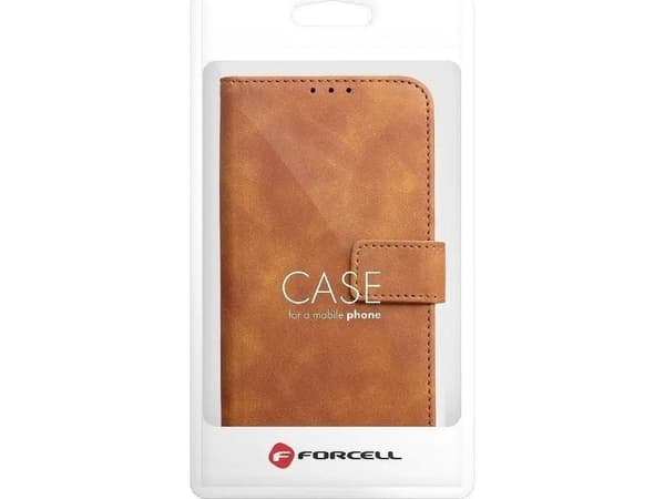 ForCell Kabura Forcell TENDER Book do SAMSUNG Galaxy S22 Ultra brązowy