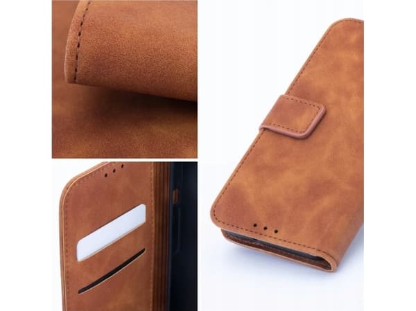 ForCell TENDER Bokhölster för XIAOMI Redmi NOTE 11 PRO / 11 PRO 5G brun
