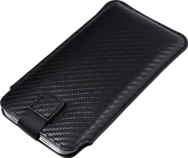 ForCell Futerał Forcell POCKET Carbon - Model 09 - do IPHONE 13 mini / 6 / 7 / 8 / 12 mini SAMSUNG S3 (i9300) / S4 (i9500) / A3