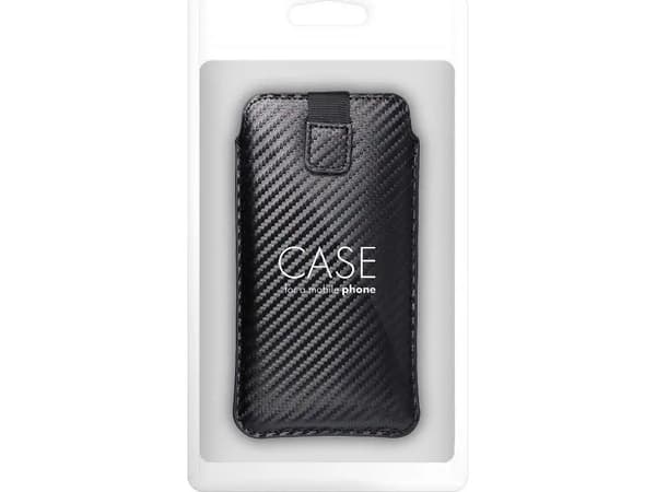ForCell Futerał Forcell POCKET Carbon - Model 09 - do IPHONE 13 mini / 6 / 7 / 8 / 12 mini SAMSUNG S3 (i9300) / S4 (i9500) / A3