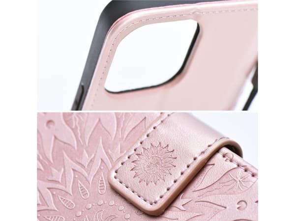 Techonic Kabura Forcell MEZZO Book do XIAOMI Redmi NOTE 11 / 11S mandala złoty róż
