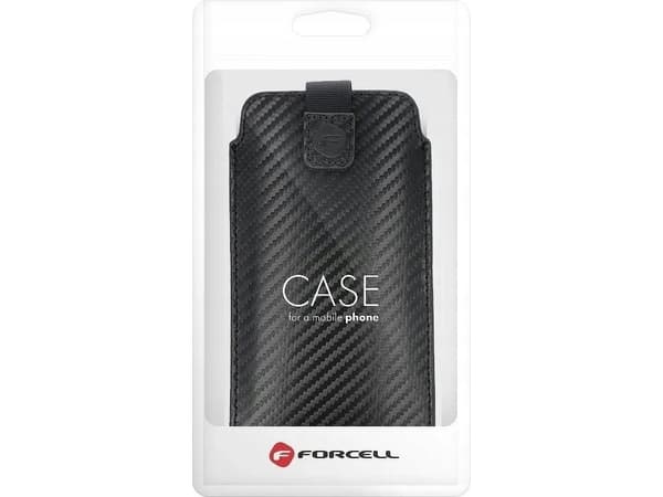 ForCell Futerał Forcell POCKET Carbon - Model 17 - do SAMSUNG A02s / A03s / A12 / A21s / A32 5G / A42 5G / A72 5G / M12 XIAOMI Redmi 9A / 9AT / 9c /