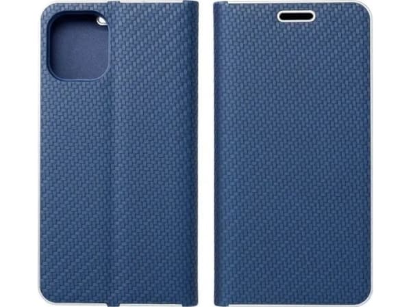 ForCell LUNA Book Carbon -kotelo XIAOMI Redmi NOTE 11 PRO / 11 PRO 5G -puhelimelle sininen