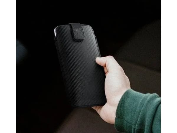 ForCell Futerał Forcell POCKET Carbon - Model 16 - do SAMSUNG A22 5G / LTE ( 4G ) / S21 FE / A31 / 531 / M21 / A6 Plus 2018 / A7 2018 XIAOMI Mi 11 Li