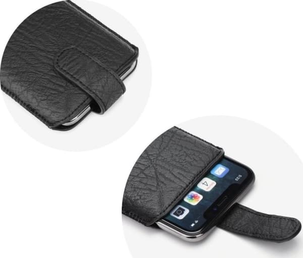 Partner Tele.com Forcell Slim Kora 2 Fodral i läder - för Iphon XR/11 svart
