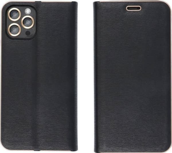 ForCell LUNA Book Gold holsteri SAMSUNG A13 5G:lle musta
