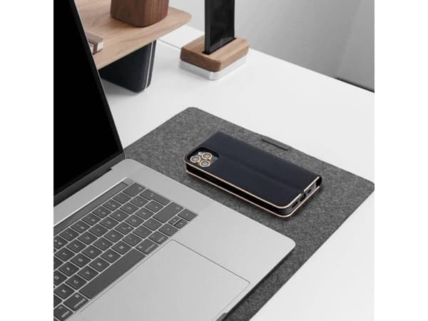 ForCell LUNA Book Gold holsteri SAMSUNG A13 5G:lle musta