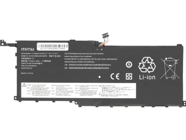 Mitsu Batteri Batteri 00HW028 01AV439 For Lenovo X1 Carbon 20FB