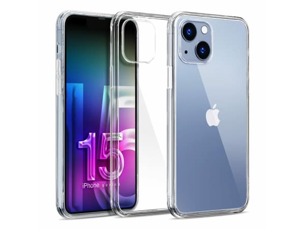 3MK Mobile Back Cover iPhone 15, läpinäkyvä takakuori, läpinäkyvä